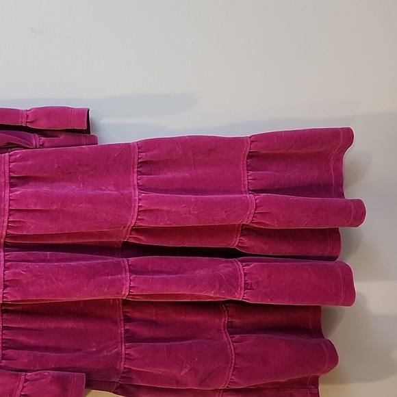 Hanna Andersson Purple Velour Twirl Dress 130 - Picture 7 of 9